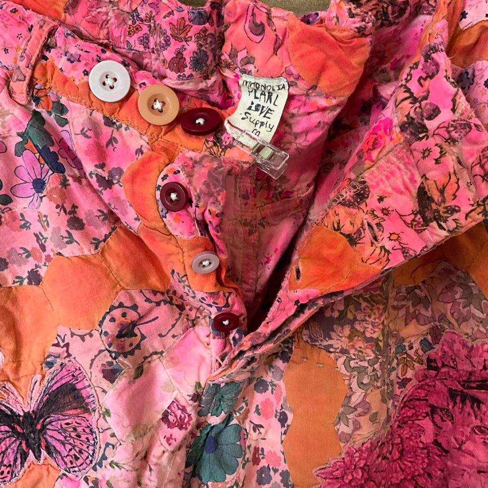 Magnolia Pearl Pink and Orange Ankle Cropped Pants - Picture 13 of 15